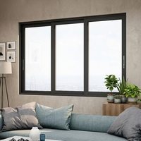 Ventana Corredera de Aluminio Estilo Victoriano en Oferta, Doble Acristalamiento, Insonorizada, con Mosquitera Magnética de Acero Inoxidable