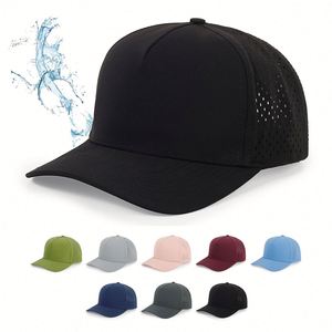 Wholesale Customized High Quality <b>Waterproof</b> Baseball Cap Laser Perforated <b>Hat</b> Tee Hole <b>Waterproof</b> Golf Trucker <b>Hats</b> - Product Image 1