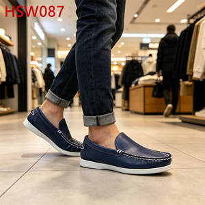 LXG, <span class=keywords><strong>Scarpe</strong></span> Penny Blu Scuro Versatili per il Tempo Libero e le Fughe del Weekend, Prodotte a Mano, Modello Docksides HSW087 - Product Image 6