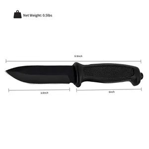 आउटडोर ईडीसी बुश म्यान में डेरा डाले हुए शिकार लड़ाकू चाकू स्टेनलेस स्टील के साथ ड्रॉप ब्लेड अस्तित्व तय ब्लेड चाकू