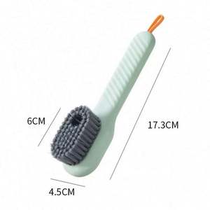 Brosse de nettoyage de chaussures électrique multifonction avec poils en nylon doux, manche en plastique écologique pour usage domestique - Product Image 5