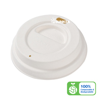 Couvre-gobelet en pulpe de canne à sucre écologique pour tasse à café