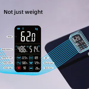 Fat Scale Welland USB/Battery Big Screen BMI Analyzer 15 Body Index Weighing Digital Smart Body Fat Scale