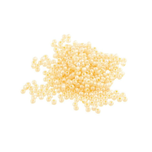 Ilan Abalorios Perline a forma di riso giallo crema da 4 mm 50 g per la creazione di gioielli - Product Image 2
