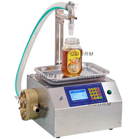 Machine semi-automatique de pesage pour liquides en petites quantités : miel, eau minérale, liqueur, vernis à ongles, huile, jus, bière (avec pompe)