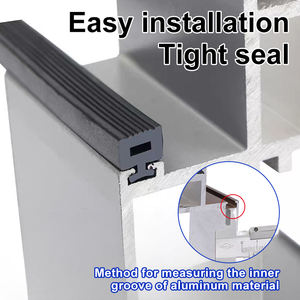 Solid EPDM Rubber Sealing <strong>Strip</strong> for Aluminum Alloy <strong>Doors</strong> Windows and Curtain Walls Aging-resistant Curtain Wall Rubber <strong>Strip</strong> - Product Image 5