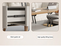 Mesa de Centro Elevable Multifuncional de Madera OEM de Doble Uso Mesa Plegable para el Hogar Mesa Moderna para Sala de Estar