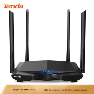 Enrutador WiFi Tenda AC6 Gigabit 5G de alta velocidad de doble banda para uso doméstico mejorado 1200M King Wall-Penetrating New Firewall <span class=keywords><strong>Function</strong></span> - Product Image 2