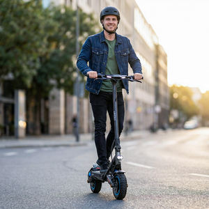 Patinete Eléctrico HEZZO F2, 48V 1000W, Batería de Litio, Largo Alcance, Doble Suspensión, Impermeable, Plegable, Alta Velocidad, 10 Pulgadas - Product Image 5