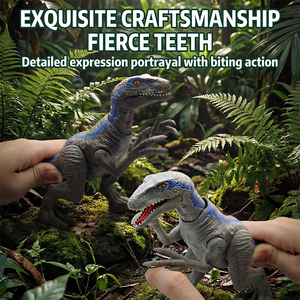 Juego de Juguetes de Dinosaurios Realistas HTL con Sonidos Rugientes y Articulaciones Móviles, Juguete de Dinosaurio con Camión y Figura, Mundo <span class=keywords><strong>Dino</strong></span> para Niños - Product Image 1