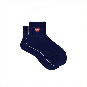 KTS- 901-2 <span class=keywords><strong>calcetines</strong></span> deportivos informales de algodón 100% para <span class=keywords><strong>hombre</strong></span> y mujer, calcetín pequeño con corazón rojo bordado <span class=keywords><strong>HM</strong></span> Love, venta al por mayor - Product Image 6