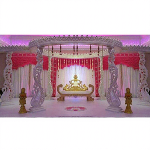 Magnifique Mandap de mariage indien à motif paon, Fabricants de Mandap de mariage indien, Décoration de Mandap de mariage au design exceptionnel - Product Image 1