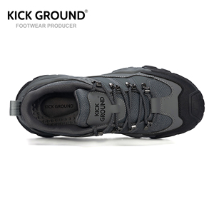 Мужские всесезонные водонепроницаемые походные ботинки Kickground из натуральной кожи для бега по пересеченной местности, скалолазания и прогулок - Product Image 2