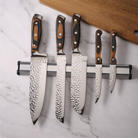 Manjia support de rangement de cuisine de bonne qualité, présentoir d'outils magnétiques en plastique support de couteaux magnétiques pour barre de couteaux magnétiques muraux