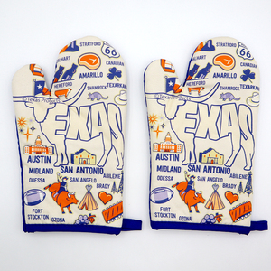 Aqua màu chim Mô hình nhà bếp chống trượt Silicone lò găng tay in phong cách nấu nướng bông lò găng tay cặp - Product Image 3