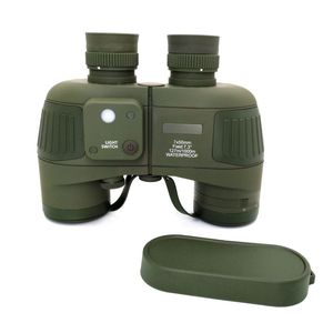 Binoculares con Telémetro SECOZOOM 7x50 y 10x50, Impermeables, Flotantes, con Cristales Ópticos Bak4, para Observación de Aves y Viajes - Product Image 1