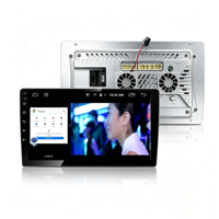 AQ-A9 9 10 Inch Head Unit Pemutar Multimedia Mobil Dengan WiFi 4+64G AHD ASP Carplay AA Fans Full Metal 1080P Layar Incell Kotak Kabel