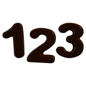 Stampo cioccolatini <b>silicone</b> 1,2,3 (35,5x18cm) CHOCO 26 174 77 0065 - Product Image 4
