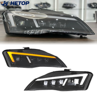 Phares HETOP R8 2007-2014, mise à niveau LED, phare de voiture, projecteur DRL, lentille de projecteur, phare avant, accessoires Plug and Play pour Audi
