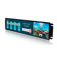 Moniteur de bus intelligent TFT LCD à rabat suspendu de taille personnalisée écran à barre tendue système d'information sur l'itinéraire des passagers affichage publicitaire