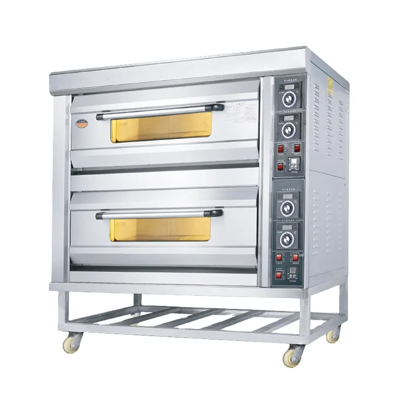 Horno de cocina de Gas eléctrico comercial para hornear pan, precios mejorados, tostadas, pastelería, Pizza, equipo de panadería, máquina, horno de cubierta