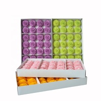 Hot Sale Fresh Schöne Weiche Duftende Hochwertige Blumenstrauß Geschenk box Dekorierte Seife Blume Ping Pong Chrysantheme