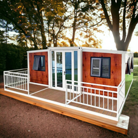 Casa Contenedor de Acero Verde de Lujo, Impermeable, de 20 pies/40 pies, con Control Inteligente, Completamente Amueblada para Uso en Hoteles y Apartamentos