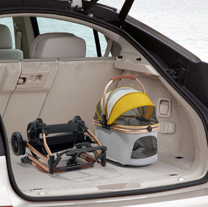 Poussette de luxe pour animaux de compagnie, 4 roues, pour l'extérieur, détachable, pas cher, pour petits chiens - Product Image 5