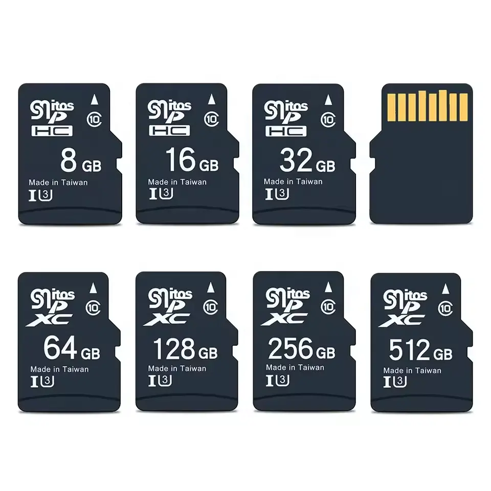 Cartões de memória SD 32Gb 64G 128G 256G 512Gb para todos os telefones celulares, atacado de fábrica na China