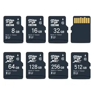 Cartões de memória SD 32Gb 64G 128G 256G 512Gb para todos os telefones celulares, atacado de fábrica na China