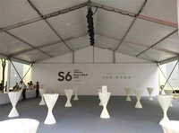 Tente d'Exposition Extérieure de Luxe Grande en PVC Blanc pour Entrepôt Commercial, Chapiteau de Mariage, Fête et Événements d'Église