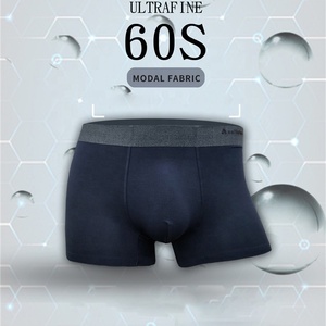 Spandex Heren Boxershorts Modale Ijs Zijde Huidvriendelijk Ademend Groothandel Grensoverschrijdend Ondergoed Slips Print Shorts - Product Image 1