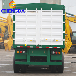 Logos personnalisés couleurs nouveau 4 essieux 50T charge Standard 40 pieds de haut clôture Cargo entrepôt clôture remorque - Product Image 6