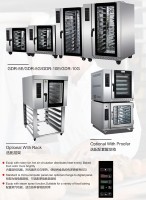Oven konveksi elektrik komersial, 10 5 18 tingkat nampan 120 250 l propana manual tipe gas roti