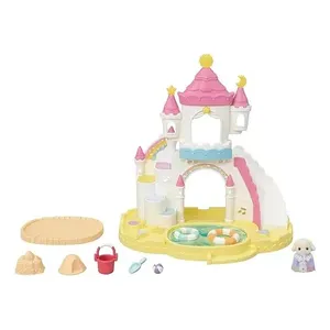Ternurin plastica pieghevole Sandbox e piscina Set spiaggia a forma di castello a tema spiaggia estate giocattoli da spiaggia per bambini pieghevole portatile per il gioco - Product Image 2