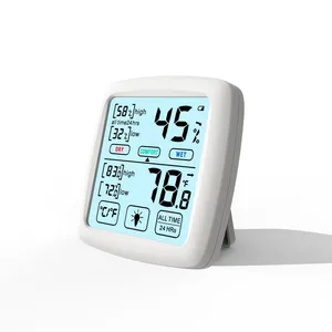 厂家直销供应温度计湿度计/高品质电子热湿度计，带大液晶显示屏
