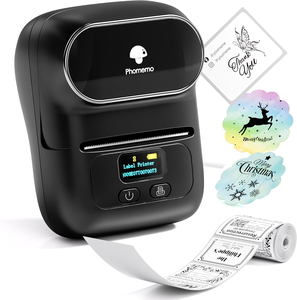 Impresora de etiquetas adhesivas sin tinta Phomemo <span class=keywords><strong>M110</strong></span> con papel de etiquetas Impresora de etiquetas de código de barras Mini fabricante de etiquetas portátil para código de barras/etiquetas/pegatinas - Product Image 1