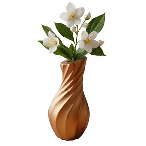 Florero Moderno de Aluminio de Lujo, Portaflores Decorativo Hecho a Mano, Duradero, Ligero, de Primera Calidad, para Hogar, Oficina, Hotel, Cafetería - Product Image 1