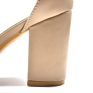 Escarpins de bureau pour femmes, été et printemps, taille européenne, commande personnalisée, talons hauts en satin, <span class=keywords><strong>7</strong></span> <span class=keywords><strong>cm</strong></span>, sandales à talons épais et bout pointu - Product Image 5