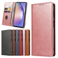 Funda Tipo Cartera de Cuero PU Premium para Samsung A54 - Funda con Soporte para Teléfono, Ranuras para Tarjetas, Cierre Magnético y Protección Contra Impactos