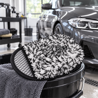 Esun Gant de lavage multifonction en microfibre de polyester super doux et écologique, séchage rapide, coins arrondis, pour usage domestique