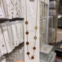 Collier ras du cou tendance pour femme en acier inoxydable plaqué or, motif floral, plusieurs styles, vente en gros d'usine