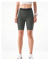 Shorts de sport moulants pour femmes, personnalisables avec logo, en nylon et élasthanne, séchage rapide, pour la gym, l'entraînement et la course à compression