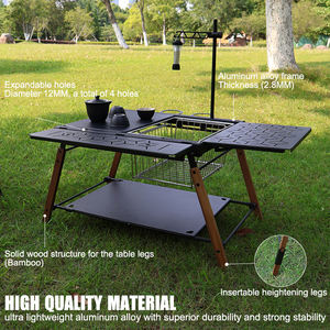Mesa Táctica Moderna de Aleación de Aluminio Igt, Panel Multifuncional Modular Plegable de Metal, Mesa de Cocina para Acampar al Aire Libre - Product Image 2