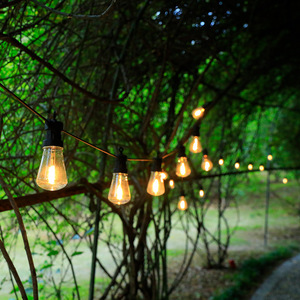 <b>Led</b> <b>Light</b> Strings S14 Outdoor Camping Decorative <b>Lights</b> G50 Filament Bulbs For Garden Christmas Solar Powered String <b>Lights</b> - Product Image 3