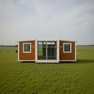 <span class=keywords><strong>Maison</strong></span> conteneur extensible chinoise de 20 pieds et 40 pieds, villa mobile à double ailes pour parc, cour, avec cuisine, matériau <span class=keywords><strong>en</strong></span> acier pour l'extérieur - Product Image 1