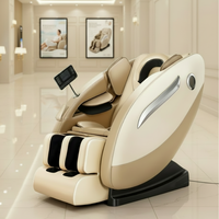 Nuevo Sillón de Masaje Shiatsu Inteligente y Moderno con Gravedad Cero para Todo el Cuerpo, Control por Voz Inteligente, Certificado CE para Personas Mayores