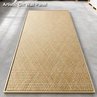 Panneau mural en PETG translucide effet glace craquelée, en résine acrylique, avec feuilles de bambou tissé laminé, pour décoration intérieure