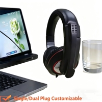 Casque de jeu filaire supra-auriculaire - Haute sensibilité 108 dB, Impédance 32Ω, Câble 1,8 m, Prise simple/double 3,5 mm
