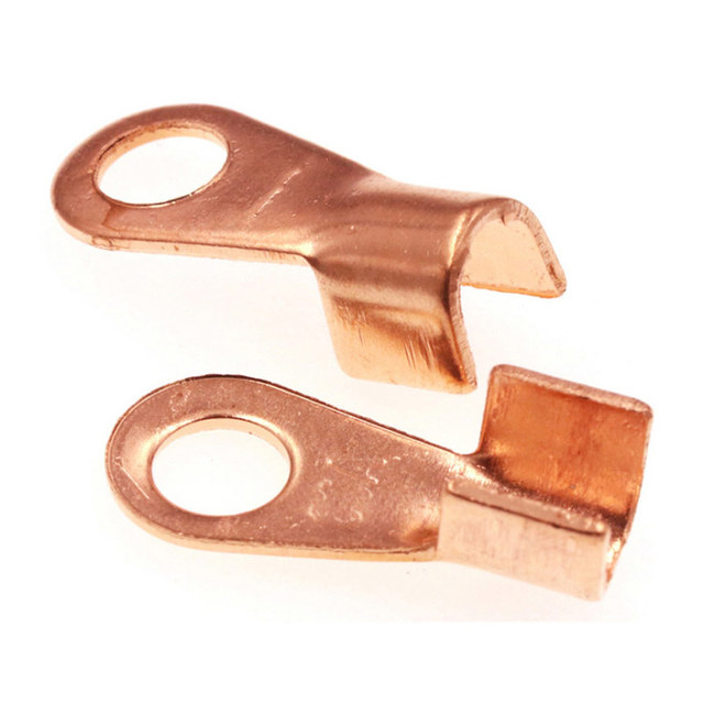 Non-Insulating Electrical Eyelet Copper Grounding Terminal Lug,Crimp Ring Cable Lug